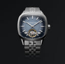 RW Freelancer Automatic herreklokke i stål med blå skive (40x40mm)