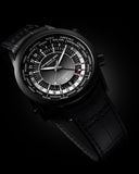 RW Freelancer GMT Worldtimer herreklokke med sort rem (41mm)
