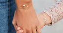 byBiehl Together Family 3 armbånd i gullforgylt sølv