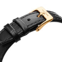 Mockberg Timeless dameklokke med sort rem (19x28mm)