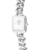 DW Jolie Chain dameklokke i stål (15,4x18,2mm)