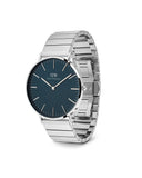 DW Classic Piano herreklokke i stål (40mm)
