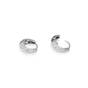 Mockberg Pavé Precious Hoops øreringer i stål (mini)
