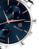 Gant Park Hill II Day-date herreklokke i stål (43,5mm)