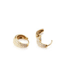 Mockberg Treasure Hoops øreringer i gullfarget stål (medium)