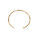 Mockberg Wavy Bolded Cuff armring i gullfarget stål