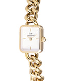 DW Jolie Chain dameklokke i stål (15,4x18,2mm)