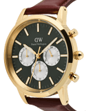 DW Iconic Chrono St.Mawes Panda herreklokke med rem (42mm)