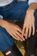 byBiehl Stardust gullforgylt sølv ring (str 58)