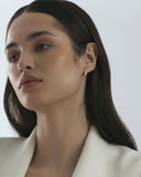Mockberg Pavé Precious Hoops øreringer i gullfarget stål (mini)