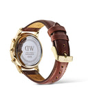 DW Iconic Chrono St.Mawes Panda herreklokke med rem (42mm)