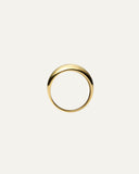 Mockberg Deco Ribbed Gold ring (str 50)