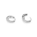 Mockberg Pavé Precious Hoops øreringer i stål (small)