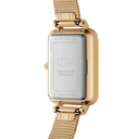 DW Quadro Evergold dameklokke i gullfarget stål (20x26mm)
