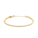 Mockberg Serpentine gullfarget armbånd i stål (medium)