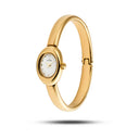 Mockberg Belle Oval Petite Bangle Watch dameklokke i gullfarget stål (large)