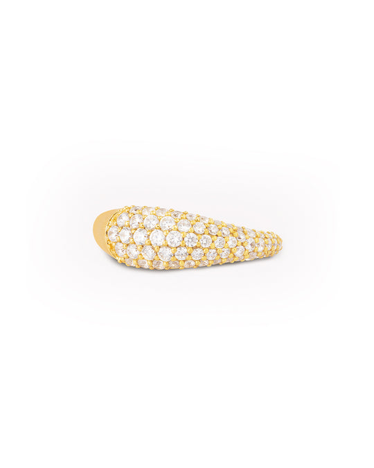 Ocean Flow Ring Sparkle Gold - 54