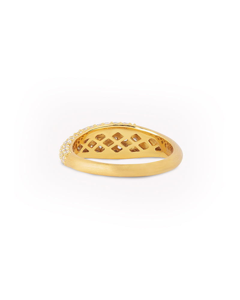Ocean Flow Ring Sparkle Gold - 54