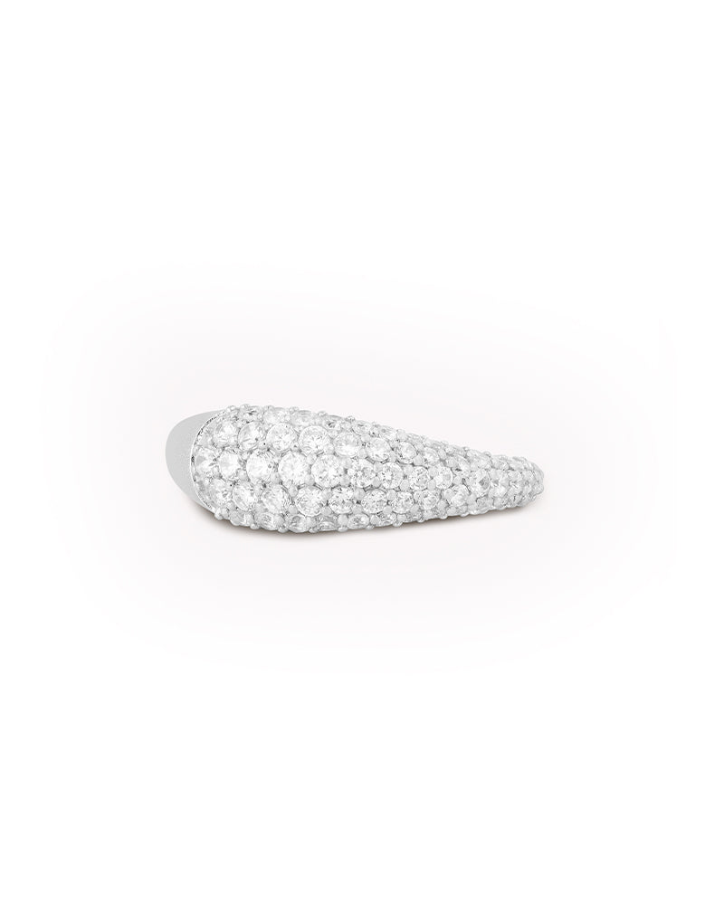 Ocean Flow Ring Sparkle Silver - 56