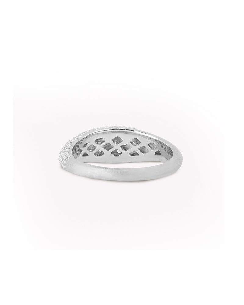 Ocean Flow Ring Sparkle Silver - 56