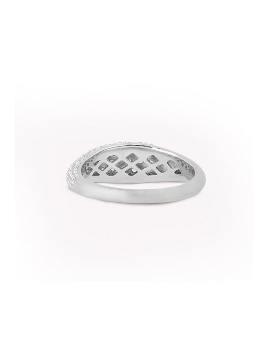 Ocean Flow Ring Sparkle Silver - 56