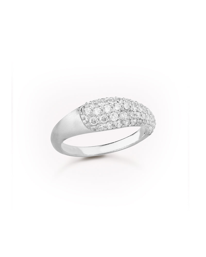 Ocean Flow Ring Sparkle Silver - 56