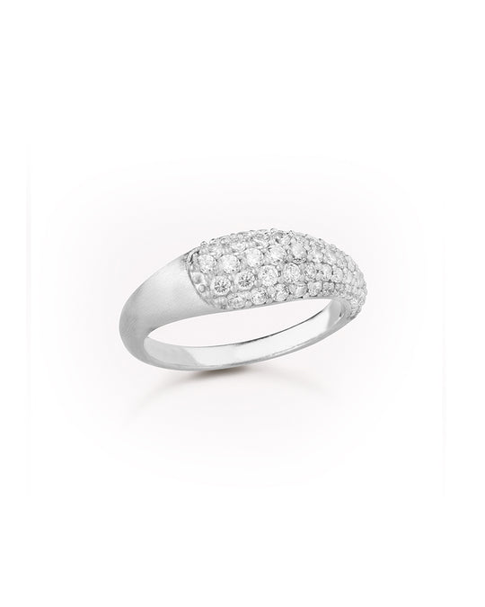 Ocean Flow Ring Sparkle Silver - 56