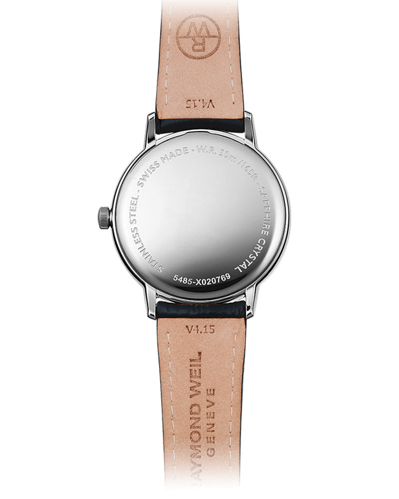 Toccata Mens Skinn / Hvit 39 mm