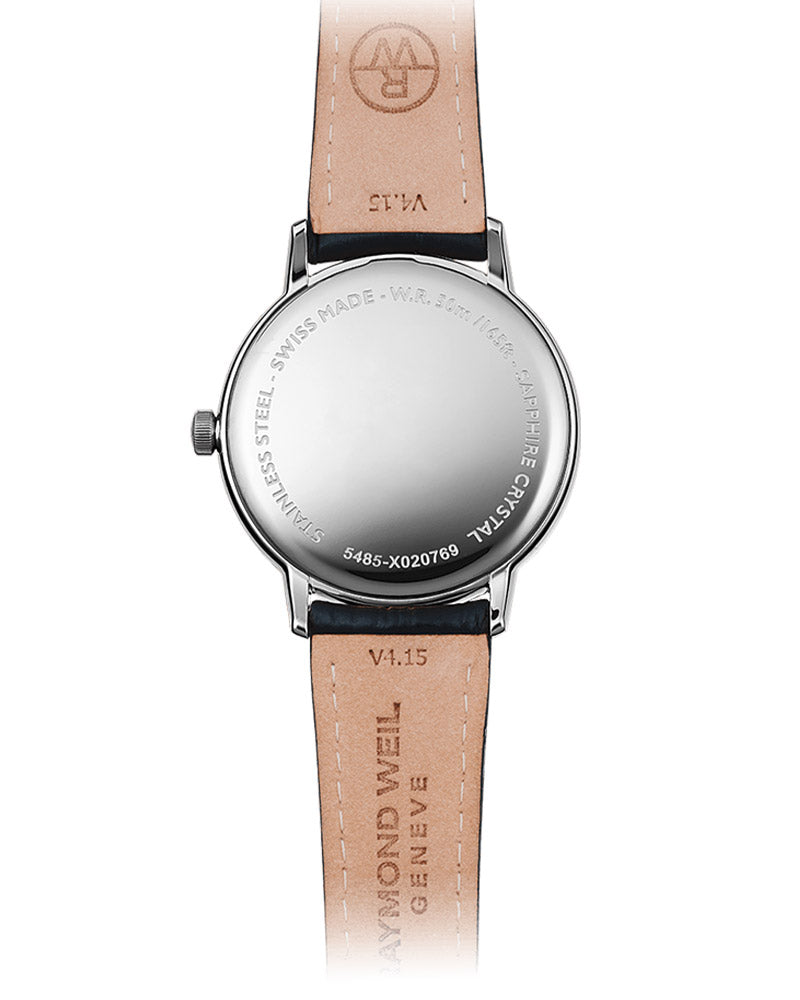 Toccata Mens Skinn / Sort 39mm