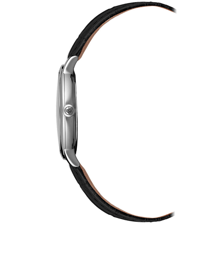 Toccata Mens Skinn / Sort 39mm