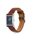 DW Bound herreklokke med brun rem (24x35mm)