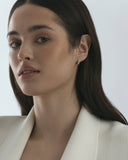 Mockberg Pavé Precious Hoops øreringer i stål (mini)