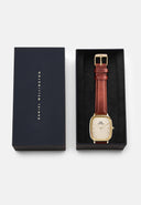DW Marlon Sheffield herreklokke med brun rem (32x36,3mm)