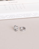 Mockberg Chunky Hoops øreringer i stål (medium)