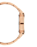 DW Iconic Link dameklokke i rosefarget stål (36mm)