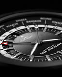 RW Freelancer GMT Worldtimer herreklokke med sort rem (41mm)