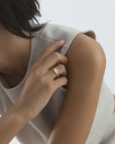 Mockberg Wavy Bolded Gold ring (str 54)