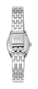 DKNY Logo dameklokke i stål (26mm)
