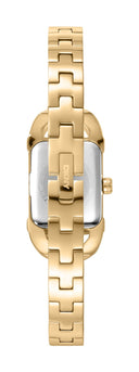 DKNY Signature dameklokke i gullfarget stål (18x37mm)