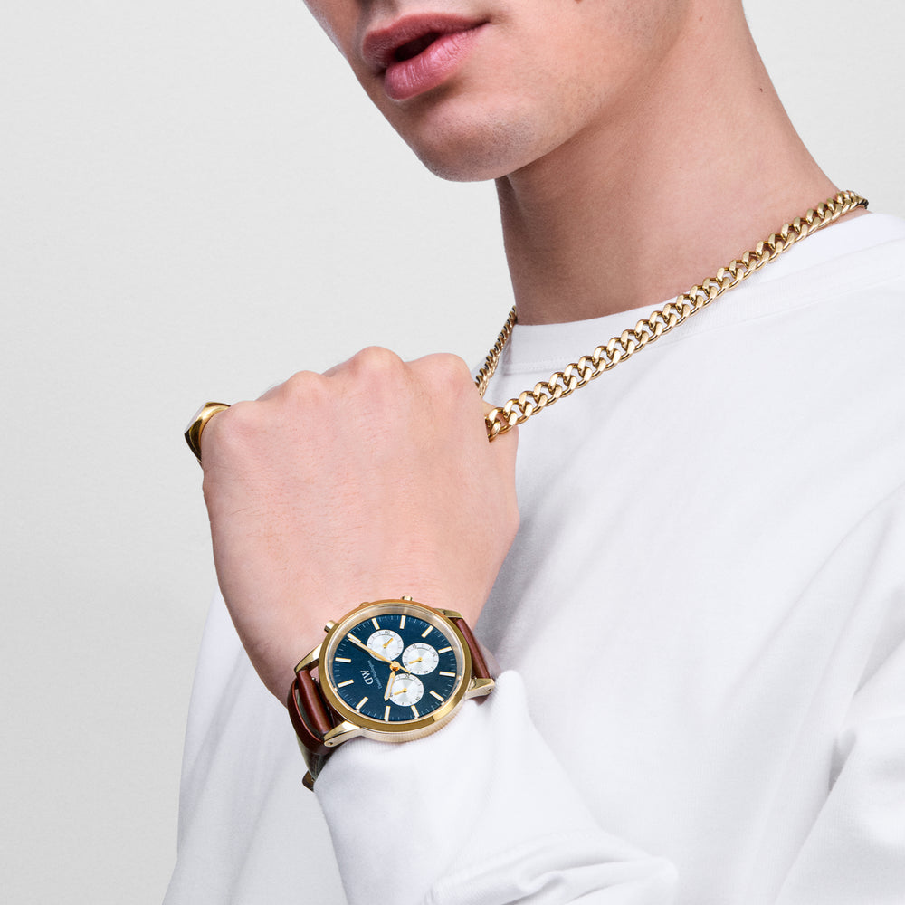 Iconic Chronograph St. Mawes Arctic Panda Gullfarget 42mm