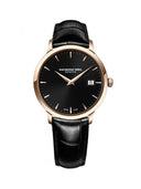 RW Toccata dameklokke med sort rem (34mm)