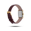 Mockberg Timeless dameklokke med brun rem (19x28mm)