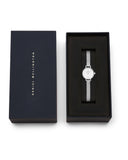 DW Petite Mini dameklokke i stål (19mm)