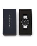DW Classic Piano herreklokke i stål (40mm)