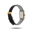 Mockberg Timeless dameklokke med sort rem (19x28mm)
