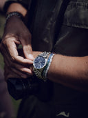 RW Freelancer Automatic herreklokke i stål med blå skive(40mm)