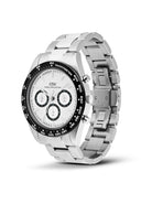 DW Iconic Chrono herreklokke med stållenke (42mm)