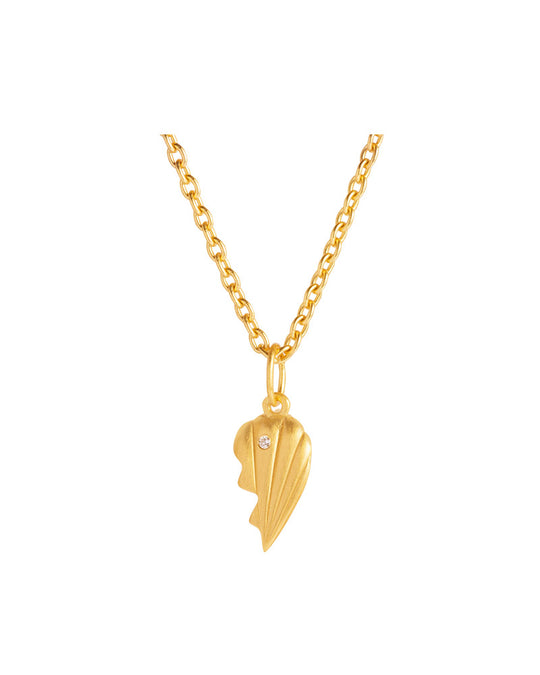 Just Love Half Pendant Gold - Right
