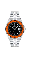Inex herreklokke i stål (42mm)