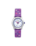 Club Glitter barneklokke med lilla rem (26mm)
